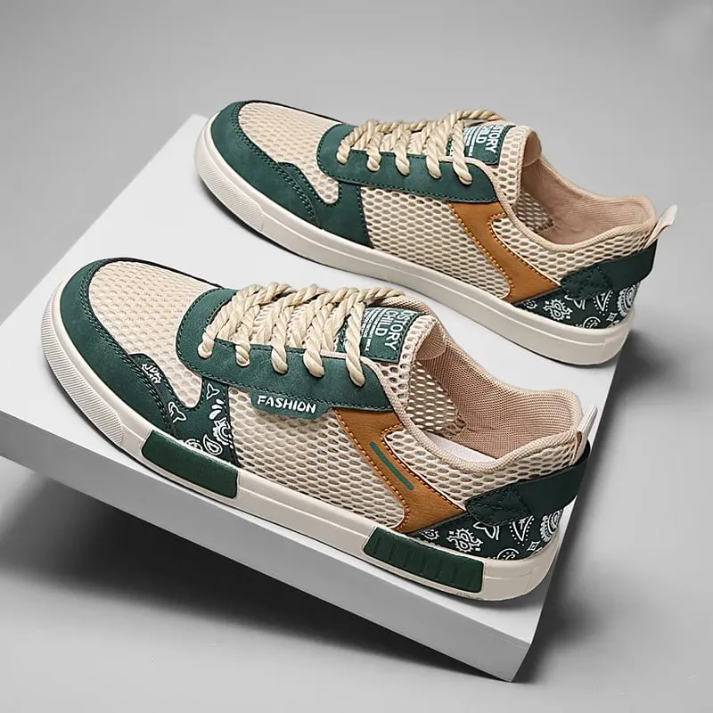 Breathable vulcanized Shoes For Men Flat Athletic Walking Sneakers Shoes Men Mesh Casual Shoes Large Size 47