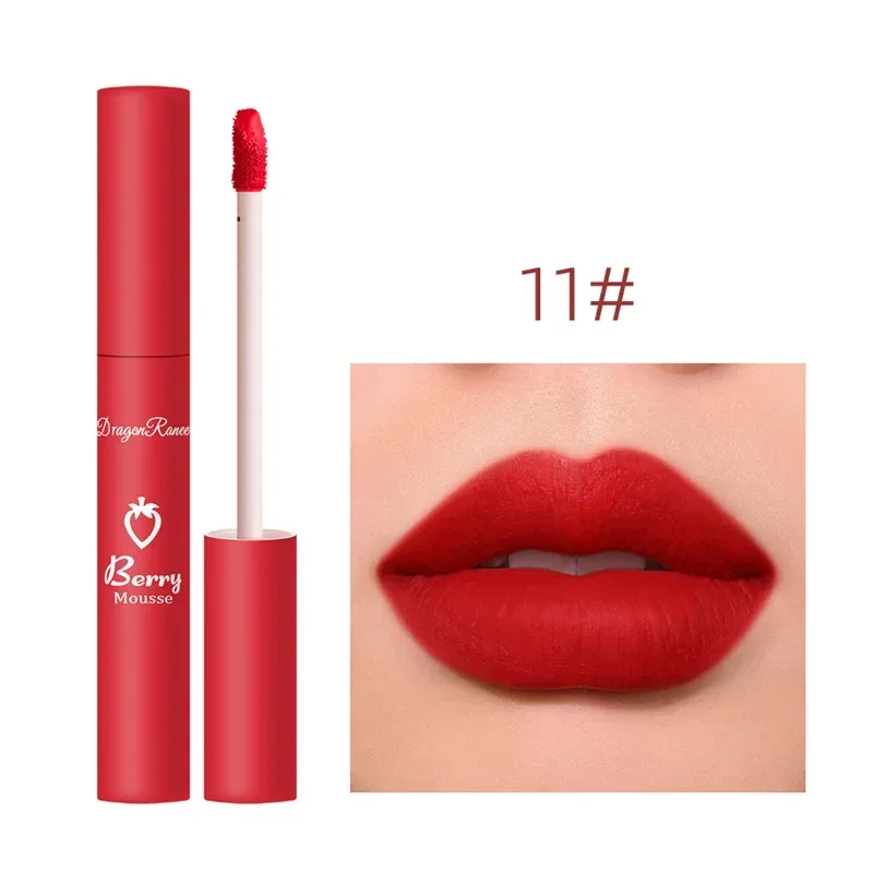 12 Colors Liquid Lipstick Nude Matte Sexy Waterproof Long Lasting Lip Gloss Moisturizing Velvet Non-stick Cup Lip Glaze Makeup — image 14