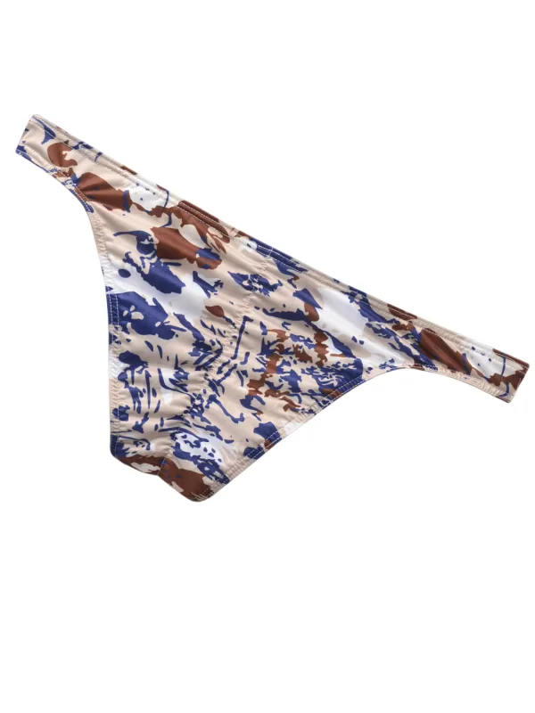 Printed Briefs for Men Butt-lifting Bikini Briefs Cuecas Male Wrinkle Back Mini Panties Sexy Slip Hombre Mens Pouch Lingerie — image 13