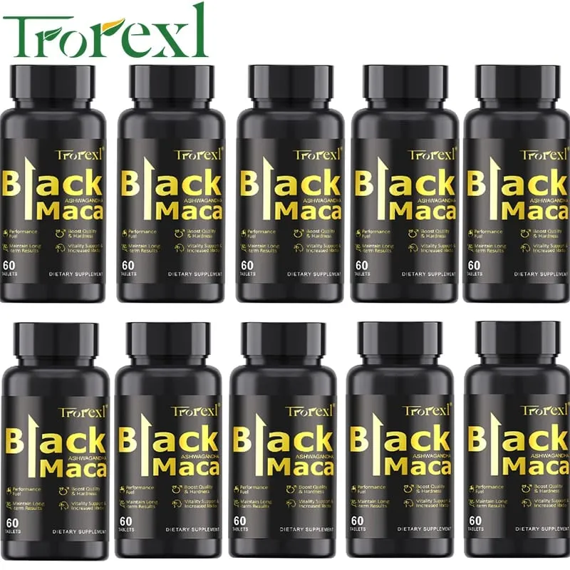 Organic Black Maca Pills 60 Tablets Men Enhancing Supplement Improve Size Endurance Promotes Healthy Energy — image 11