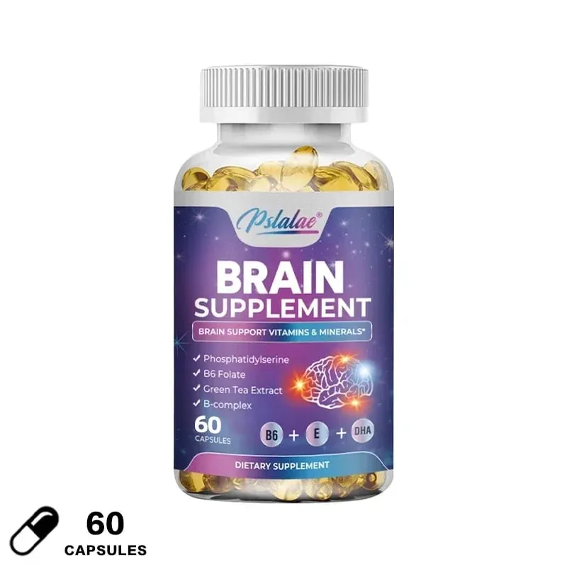 Brain Supplement - Supports Brain Health Cognitive Function Improves Mental Clarity and Boosts Memory and Concentration Vegan