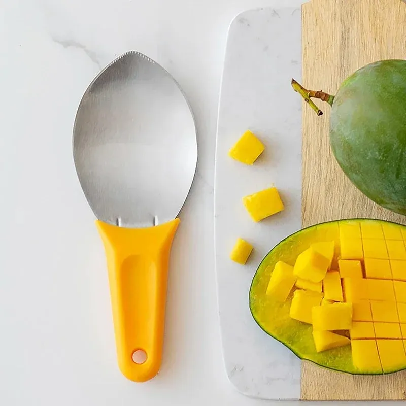 1 pz Mango Affettatrice Taglierina Multifunzionale Frutta Cucchiaio Anguria Coltello Da Taglio Mango DicingTools Mango Dadini Scoop Gadget Da Cucina