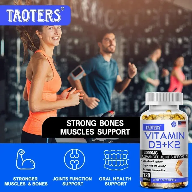 Συμπλήρωμα υγείας 3000 mg Vitamin D3+K2 - Συμπλήρωμα ασβεστίου για την ακρίβεια των οστών και τη γενική υγεία — image 3