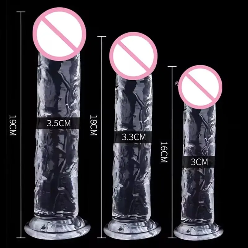 Realistic Dildo Jelly Penis Suction Cup Dildo Realistic Sex Toys For Lesbian Women Female Masturbator Big Dick Fake Dick — image 6