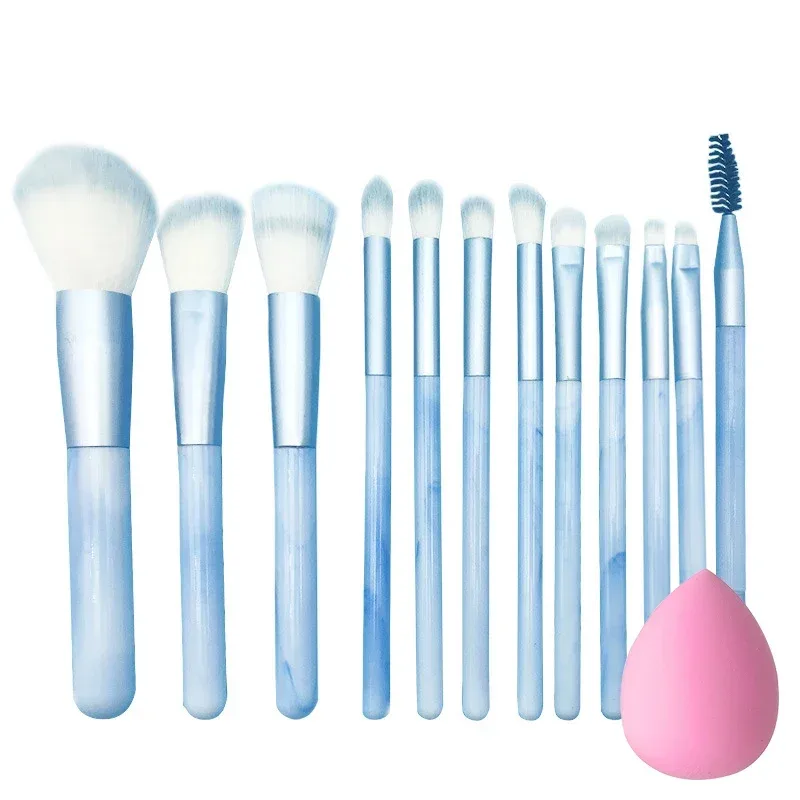 12 st Professionell Makeup Borste Set Premium Synthetic Foundation Concealer Powder Ögonskugga Blush Borstar Hygieniska skönhetsverktyg — image 11