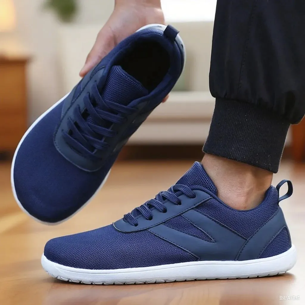 Mesh Barefoot Shoes Men's Wide Toe Minimalist Sneakers Lightweight Breathable Casual Shoes Designer Running Shoe Casual Sneakers — image 6