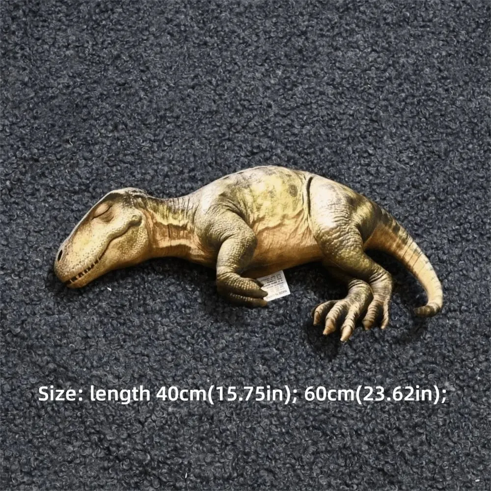 3D 設計恐龍毛絨枕頭逼真恐龍舒適柔軟質感逼真睡恐龍滑稽形狀卡哇伊風格 — image 5