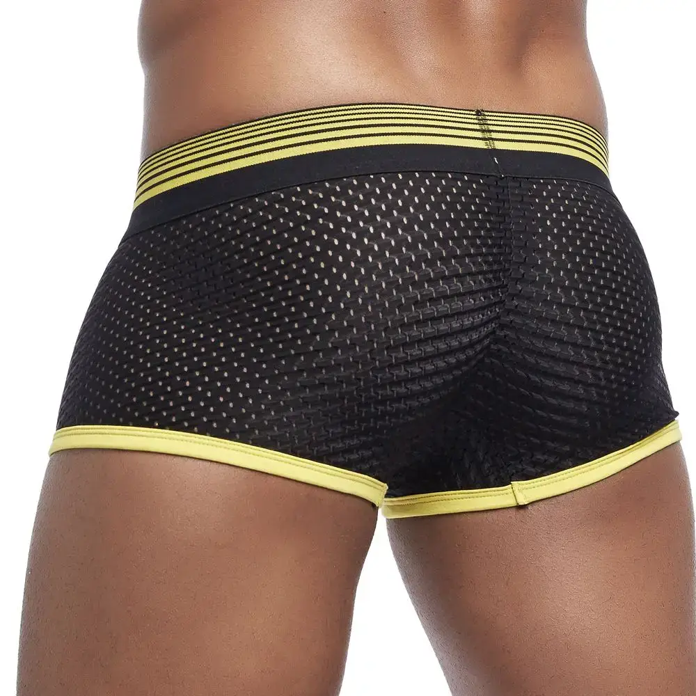 4PCS/Lot Boxer Men Mesh Breathable Boxershorts Men Underwear Shorts Panties Men Cuecas Boxer Underpants Calzoncillos 3256808053328844 — image 10