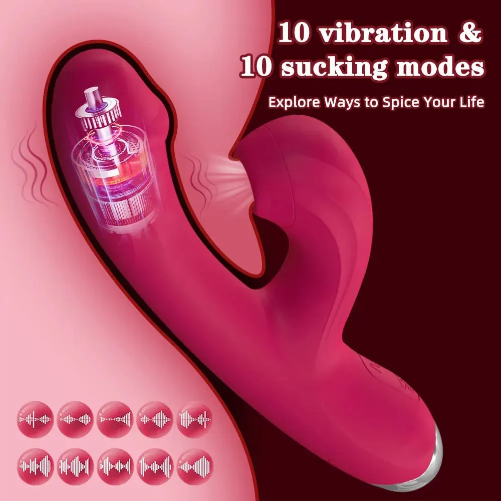 Heating Dildo Vibrator for Women Sucking Vibrator Clitoral G Spot Stimulation Adult Sex Toys for Women Vibrating Finger Sexy — image 2