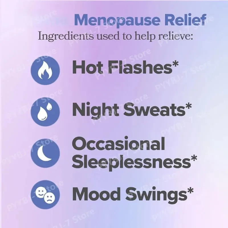 Vitamin Kompleks Wanita untuk Menopaus dengan Vitamin D3 B6 Membantu Melegakan Peluh Malam Perubahan Mood Suplemen Makanan Kesihatan 60 Keping — image 2