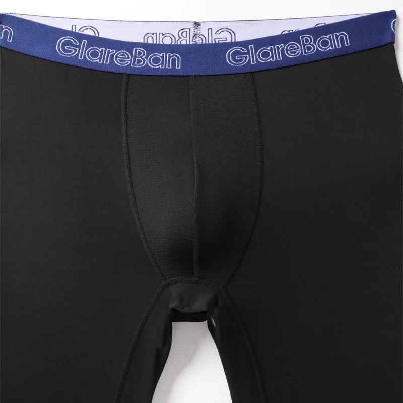 Celana Boxer Kaki Panjang Cepat Kering Warna Campuran 4 Buah Celana Dalam Pakaian Dalam untuk Rumah dan Olahraga Celana Dalam Pria Kualitas Tinggi