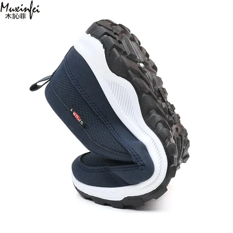 Men Running Hiking Sneakers Breathable Orthopedic Travel Plimsolls Slip On Comfortable for Outdoor Activity Hiking Walking — image 6