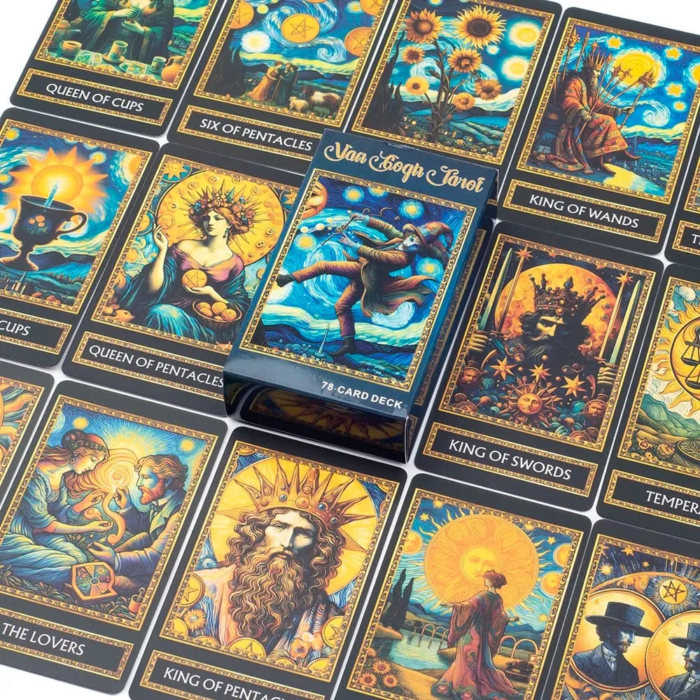 Van Gogh Tarot 78 Card Deck Board Games Illustration Divination Wisdom Oracle Cards Party Desktop Toy Entertainment Leisure — image 4