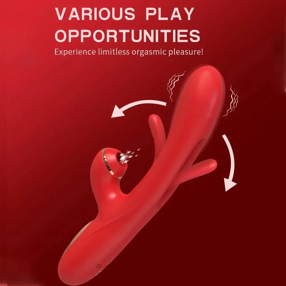 Tapping Flapping Vibrator for Women Clitoris Clit Sucker Stimulator Powerful Sex Toy Woman Female Rabbit Sucking Vibrators