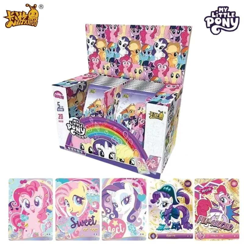 Originální My Little Pony Card Rainbow Series Herní kolekce Karta Kreslený Dětská Hračka Okolní Dívka Dárek Originální krabička