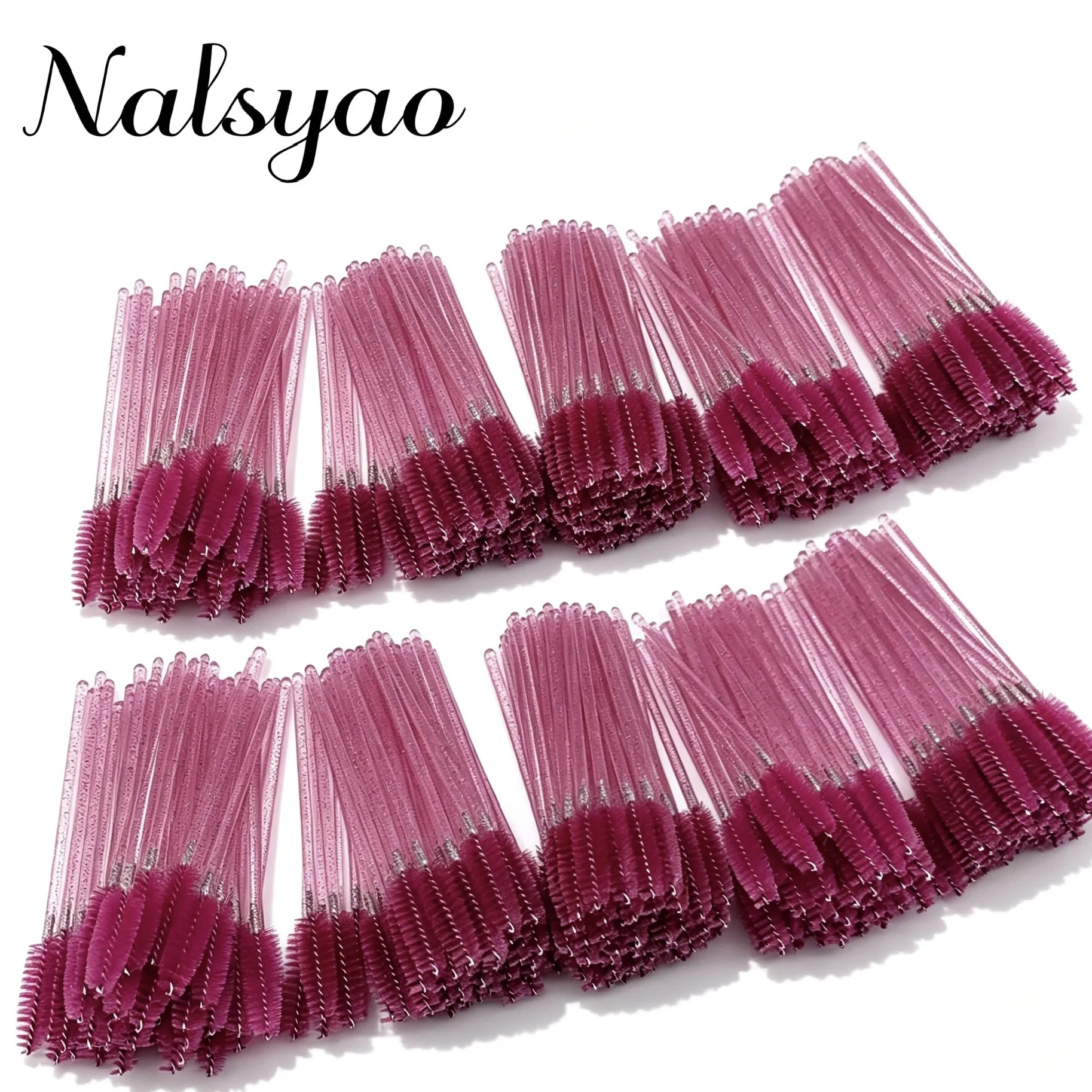 wholesale yelash brush makeup brushes 50pcs comb disposable mascara individual 6 color applicator wand lash makeup brushes tools — image 2