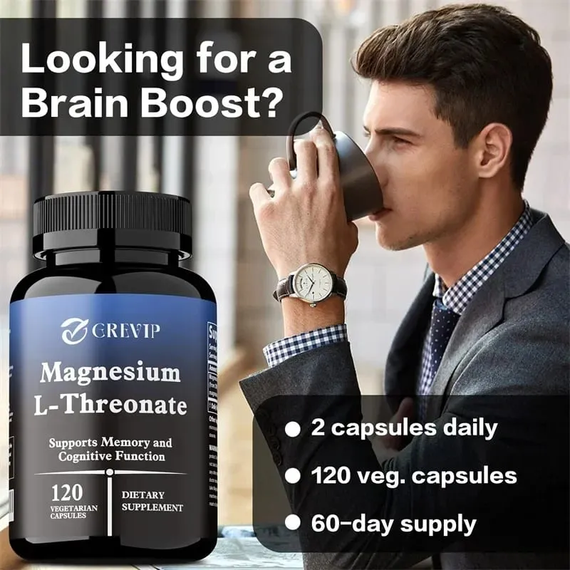 Magnesium L-Threonate Supplement – Promotes Brain Health and Enhances Memory Boosts Nerve Energy Sleep Support Cognition — image 7
