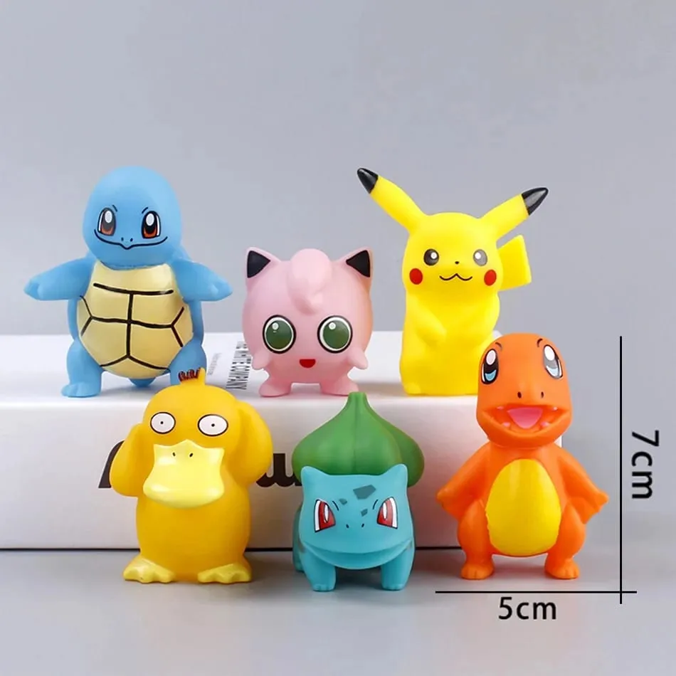15Pcs/set Pokemon Cake Topper Pikachu Anime Figure Party Happy Birthday Pokemon Cake Decoration Supplies Boy Ornaments Kids Gift — image 5