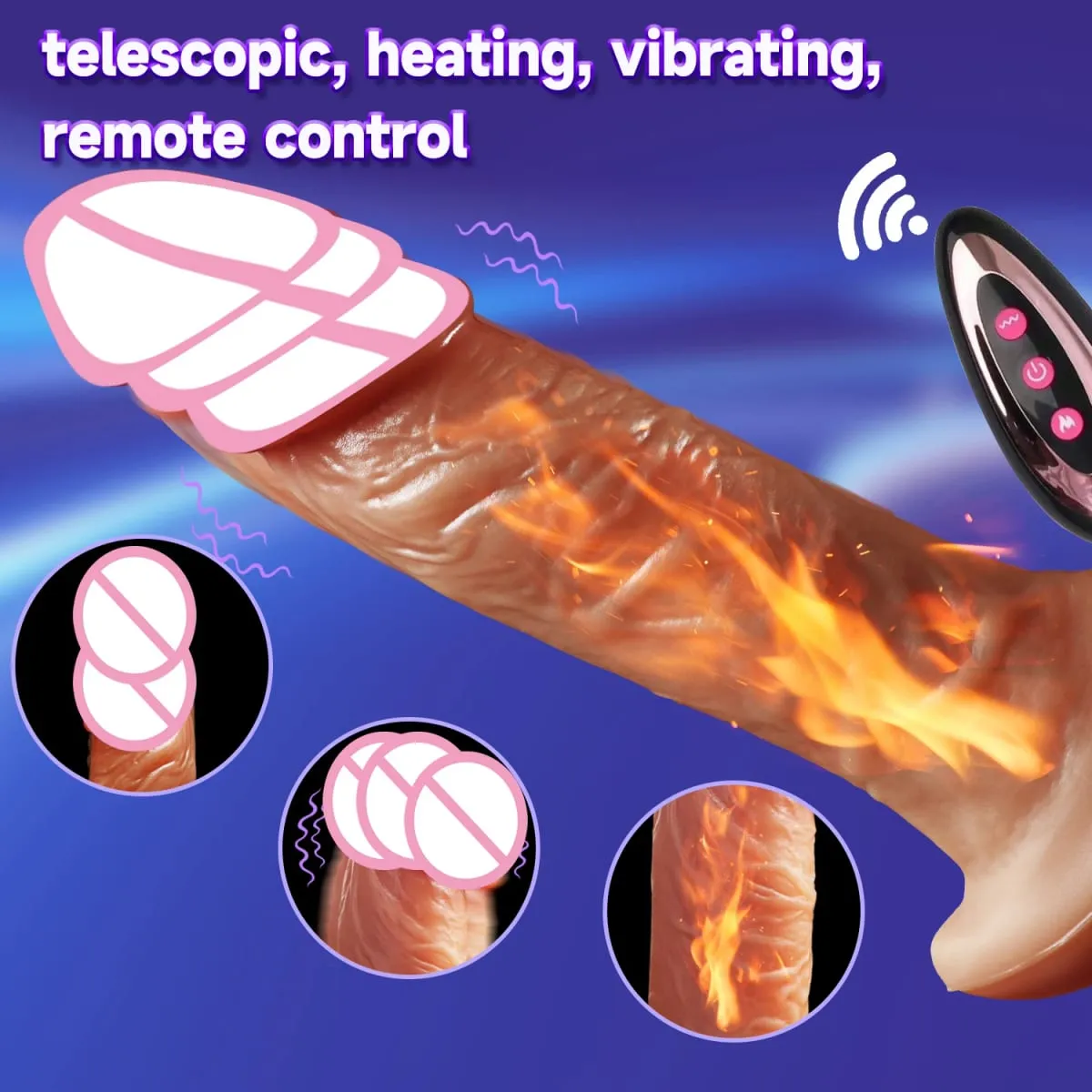 Wearable Realistic Dildo Vibrator Thrusting Penis Penetration Anal Vibration Adult Dildos Anal Sex Toy for Women Vibrators 18+ — image 2