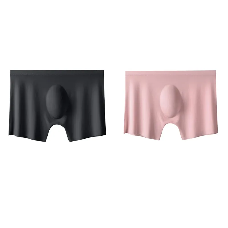 2Pc Men's Panties Ice Silk Underwear Men Underpants Boxers Seamless Man Ultra-thin Cool Breathable Boxer Shorts Male Boxershorts — image 40