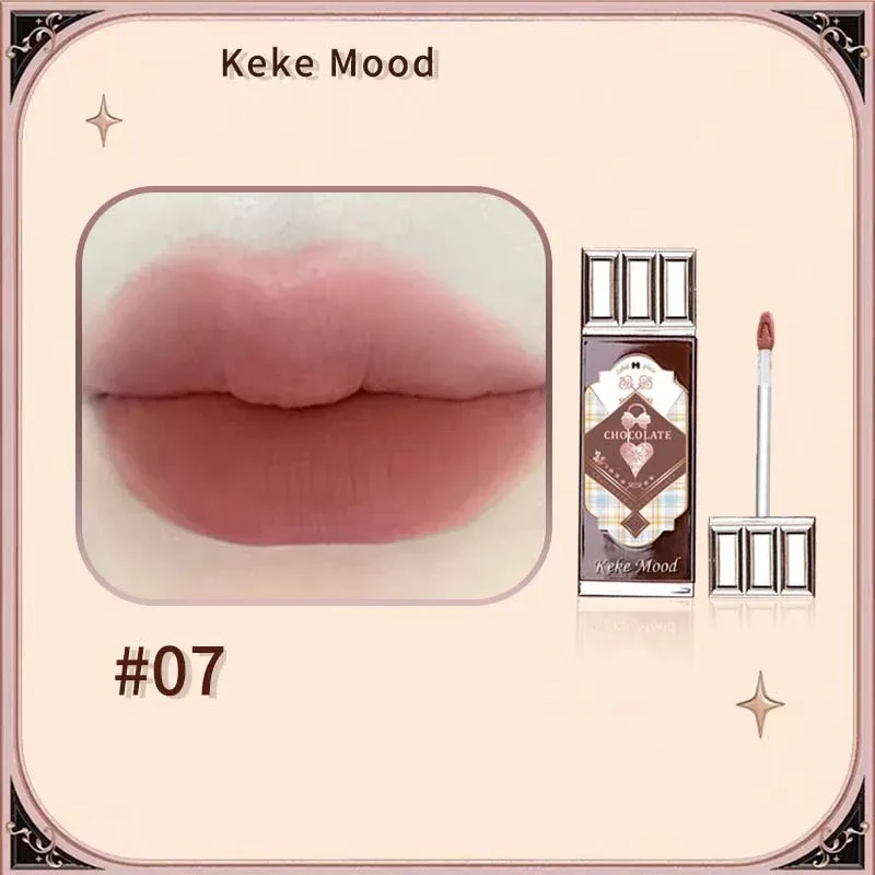 Chocolate Cloud Lip Gloss Matte Velvet Smooth Application Lip Glaze Mousse Brown Red Liquid Lipstick Makeup Lip Tint Cosmetics — image 15