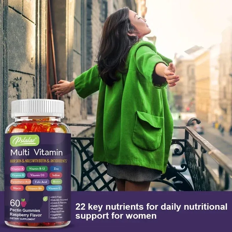 Gummies multivitaminées – Pour fournir de l’énergie à la peau, aux cheveux et aux ongles, pour soutenir la santé globale du système immunitaire — image 6