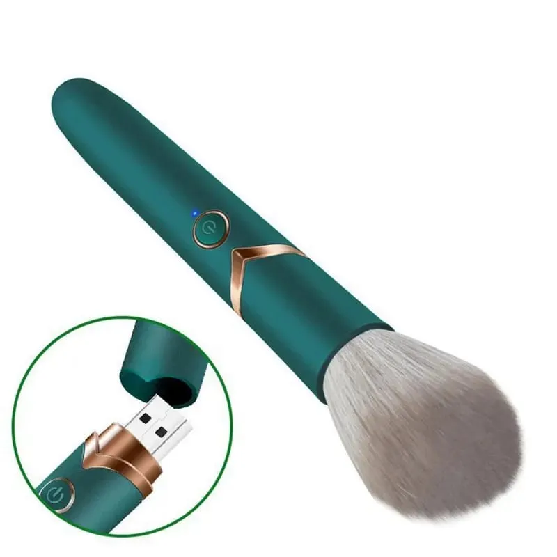 Pincel de maquiagem elétrico, pincel de base, vibração, portátil, recarregável, pincel cosmético, ferramentas de maquiagem detalhadas — image 1