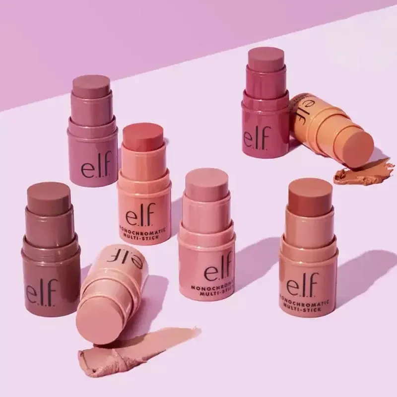Elf 3-in-1 Multi-Use Stick Blush Stick Eyeshadow Cream Lip Balm Lipstick Lip Cheek Makeup Stick Dupe Liquid Foundation Makeup — image 2