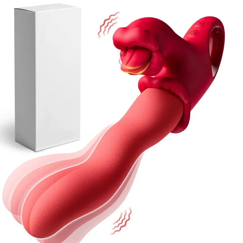 Skrol Lidah Klitoris 3 DALAM 1 Penggetar untuk Wanita Puting Kelentit G-Spot Perangsang Faraj Wanita Pengurut Penggetar Alat Mainan Seks Dewasa