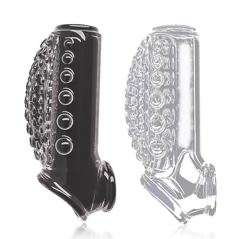Penis Enlargement Sleeve Thickened Cock Ring Penis Extended Delay Time Sex Toys Lock Semen Adult Sex Products Penis Extension — image 8