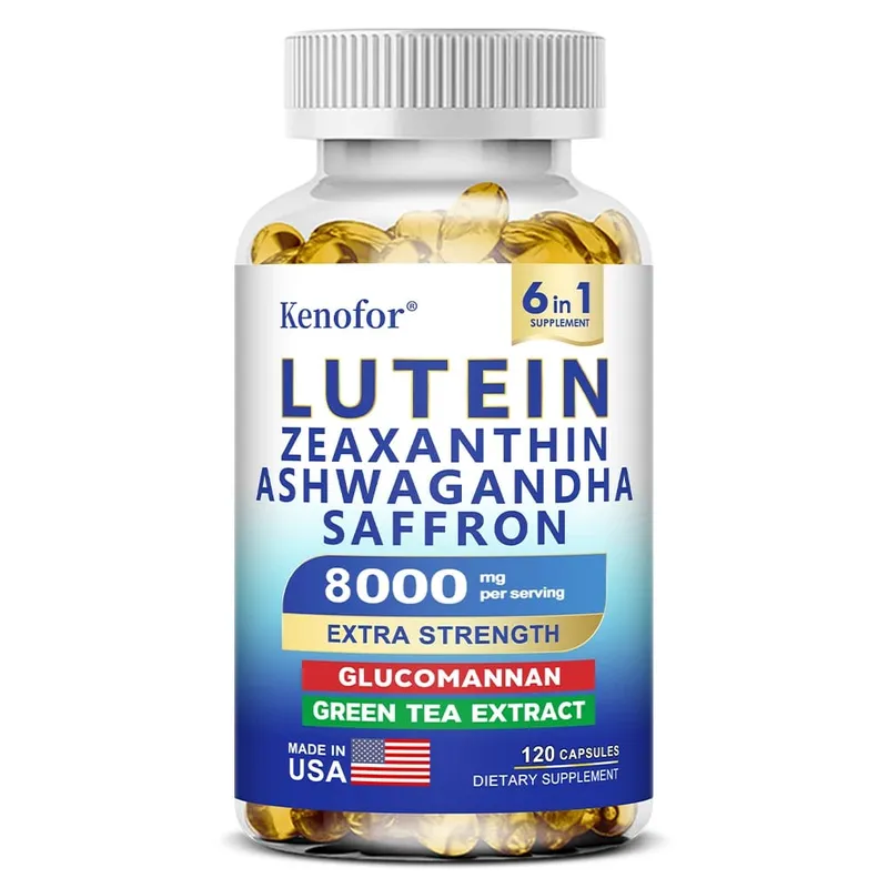 Lutein and Zeaxanthin Supplement - Essential Eye Vitamins for Adults Eye Health with Glucomannan Ashwagandha for Vision Health