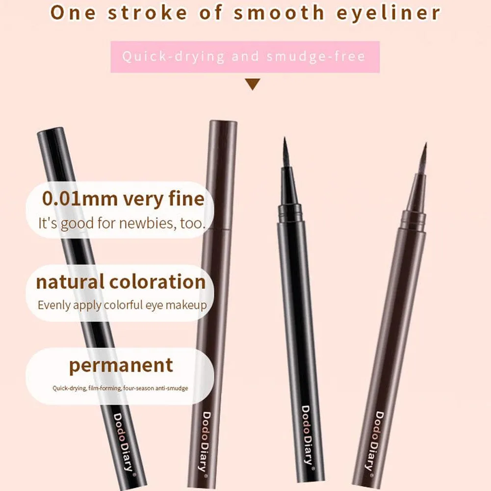 New Black Brown Color Liquid Eyeliner Pen Waterproof Long-lasting Natural Eye Liner Pencil Fast Dry Soft Texture Makeup Tools — image 3