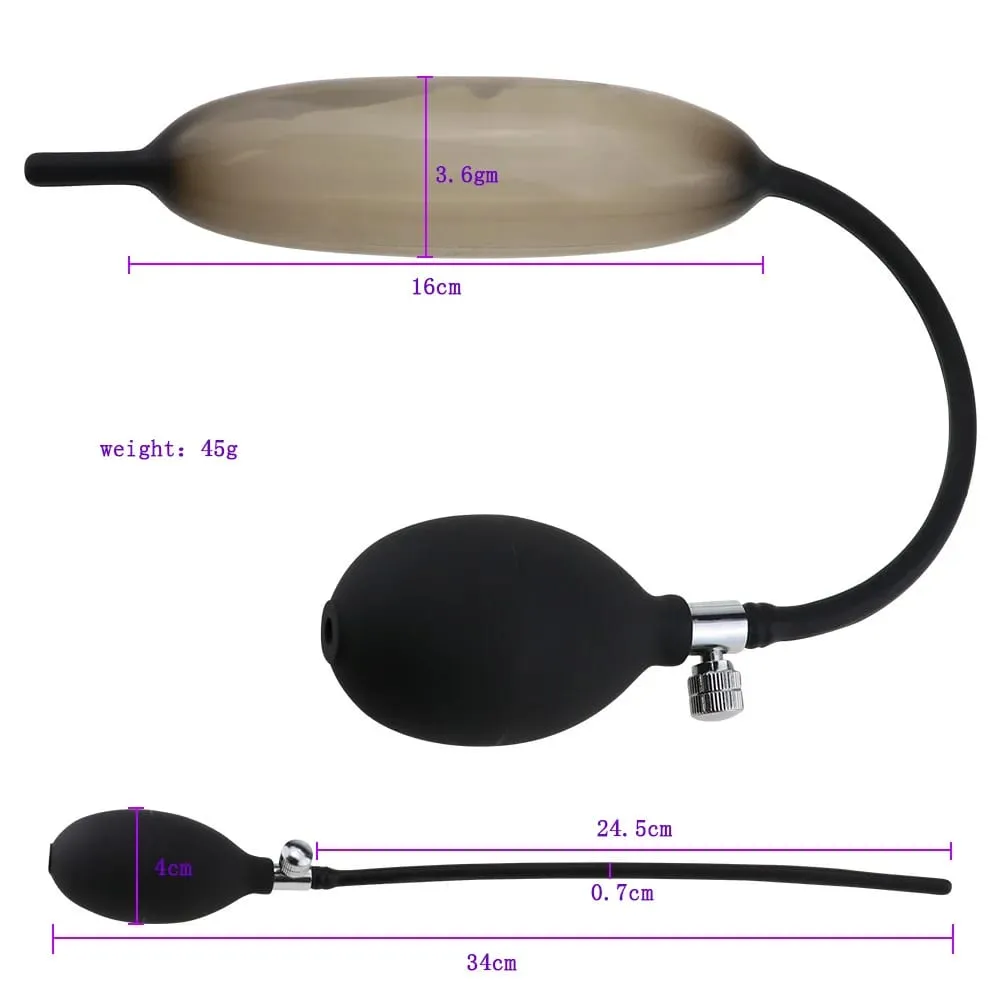 Inflatable Urethra Catheter Dilator Expandable Horse Eye Stick Silicone Penis Plug Masturbator BDSM Sex Toys For Men Gay Adult — image 2