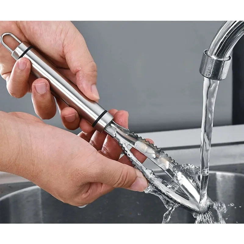 Efficient Fish Scale Remover Stainless Fish Cleaning Tool Fish Scale Remover Fish Skin Brush Scraping Scale Peeler Kitchen tools — image 5
