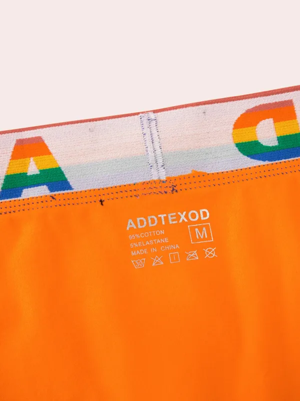 Sexy Men Underwear Rainbow Belt Multi Colored Youth Low Waist U Convex Pouch Brief Teenager Cotton Breathable Comfortable Bikini — image 18