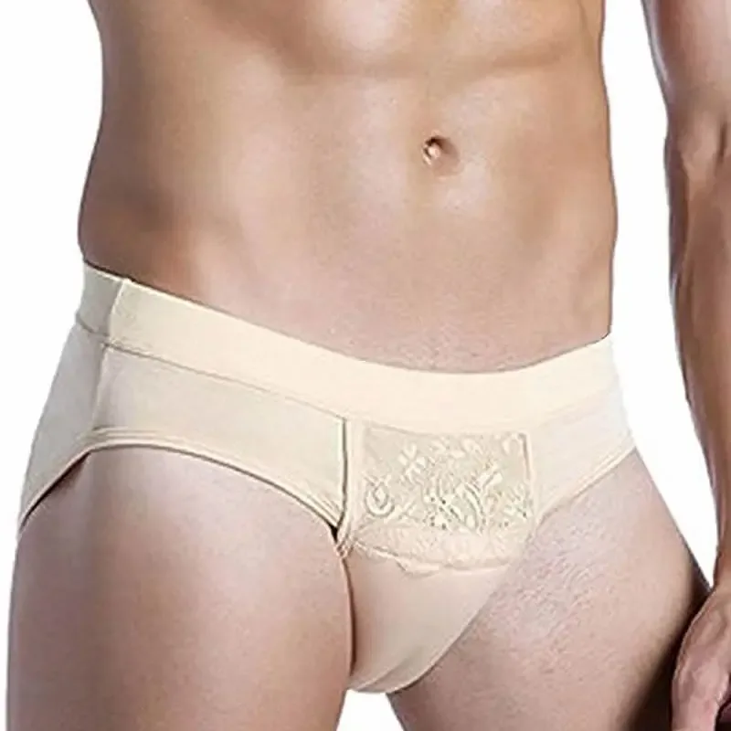 Hidden Gaff Underpants Shaping Pants Triangles, Camel