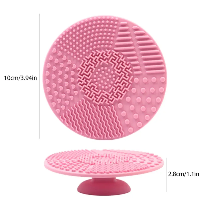 1pc Colorful Heart Shape Clean Make Up Brushes Wash Brush Silica Glove Scrubber Board Cosmetic Cleaning Tools For Makeup Brushe — image 10