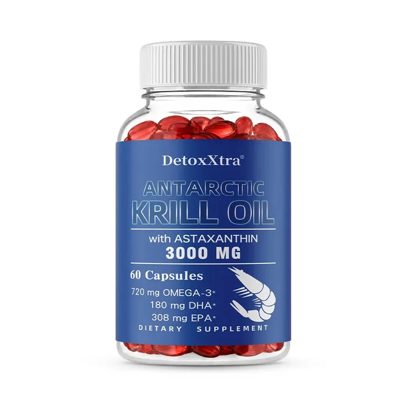 Dầu nhuyễn thể Nam Cực 3000mg Viên nang Omega-3 EPA DHA Astaxanthin & Phospholipids Chất chống oxy hóa Hỗ trợ tim não và mắt — image 11