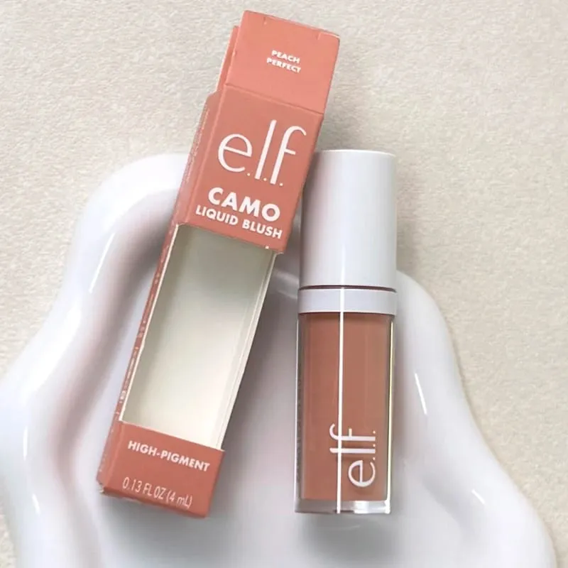 Elf Blush for Lips Cheeks Smooth Liquid Blush Two-ended Lipstick Lip Gloss Long-lasting Makeup Pink Primer for Pore Minimization