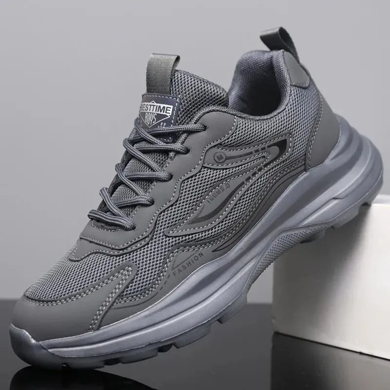 Men's Summer Sports Shoes Versatile Mesh Breathable Comfortable Walking Shoes for Man Outdoor Soft Sole Casual Running Sneakers
