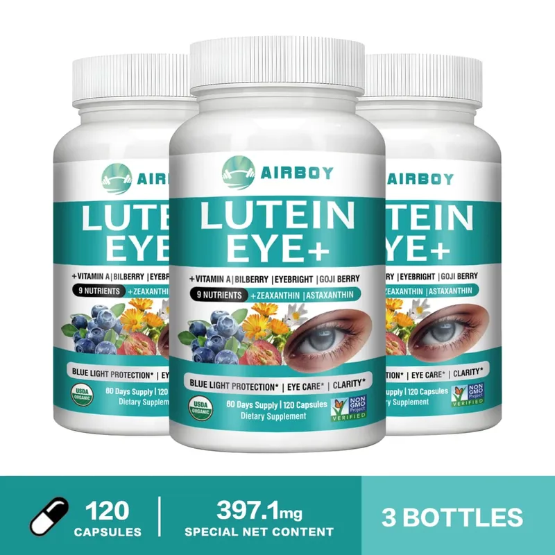 Lutein Eyes - Bilberry Extract and Zeaxanthin - Support Eye Strain and Vision Health Macular Health — image 9