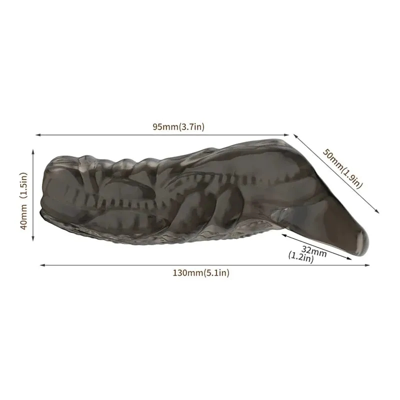 Silicone Penis Cock Rings Reusable Men Penis Sleeve Delay Ejaculation Penis Magnify Condoms Dick Sleeve Enlargement Sex Toys 18+