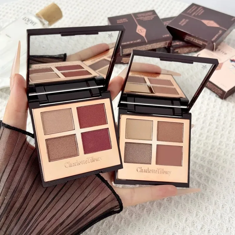 Charlotte Tilbury Luxury Eyeshadow Palette Satin-matte Shimmer and Metallic Finishes Easy-to-use 4-shade CT Eyeshadow Palette