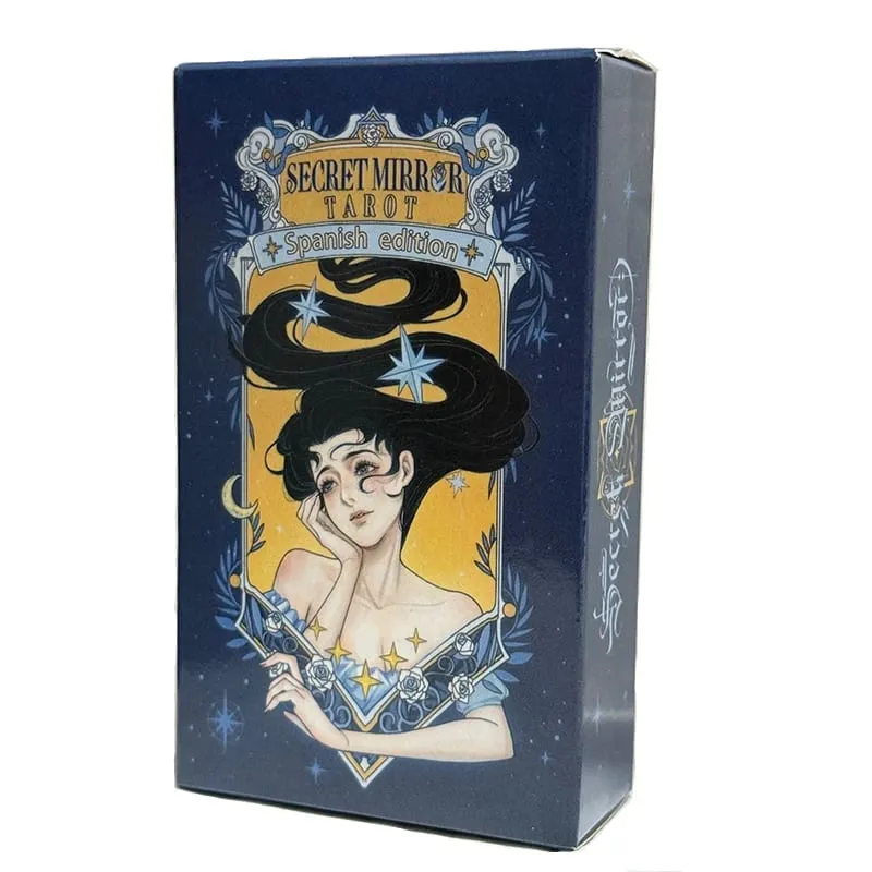Secret Mirror Tatot Cards Spanish Edition 78 Card Deck Fate Divination Prophecy Card Family Party Game Tarot — image 1
