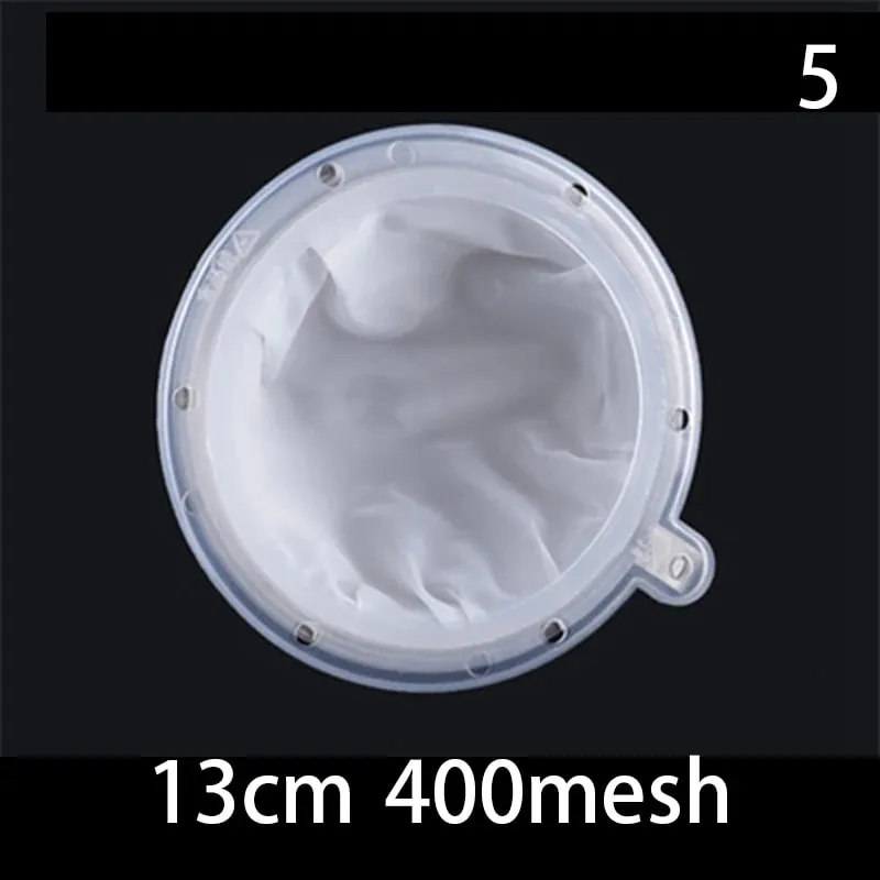 1pc 100/120/200/300/400/450 Mesh Nylon Filter Stainless Steel Funnel For Fruit Milk Traditional Chinese Medicine Oil White Wine — image 11