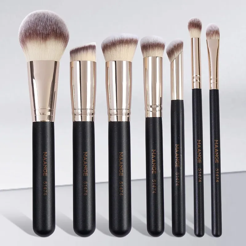 7pcs/set Makeup Brushes for Cosmetic Foundation Powder Concealer Blush Brush Blending Soft Bristles Beauty Tools — image 7