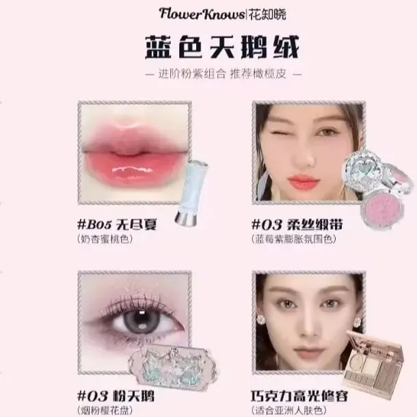 Flower Knows Swan Ballet Round Dance Makeup Gift Box Lip Glaze Blush Makeup Gift Box — image 7