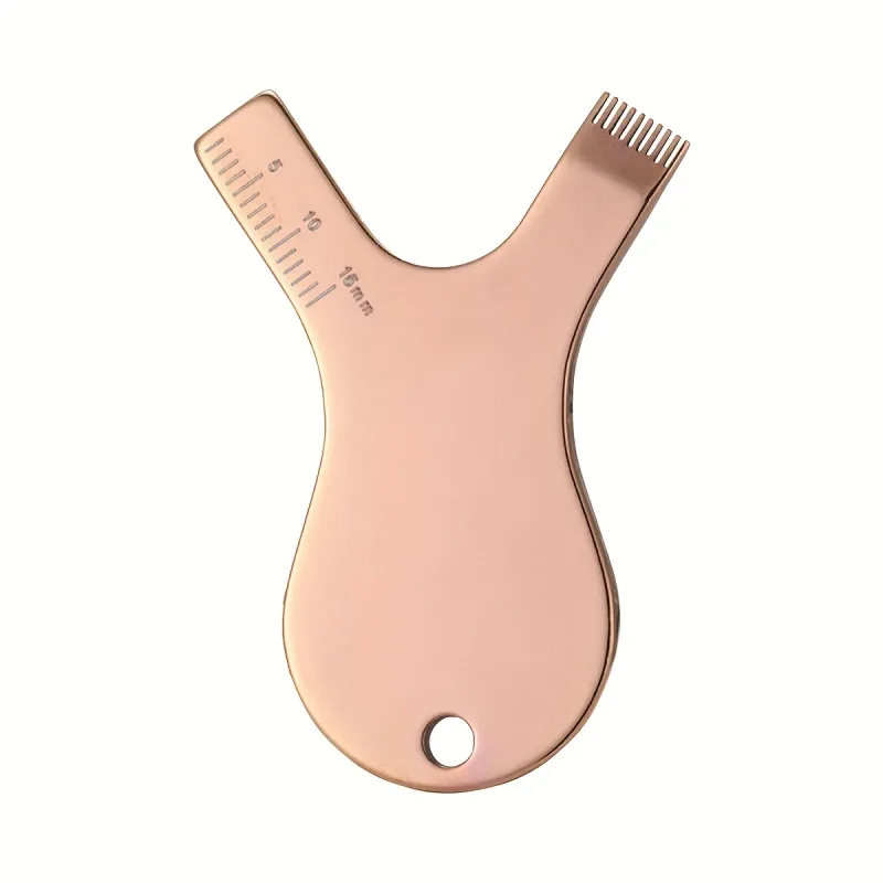 Reuseable Stainless Steel Eyelash Brush Clean Comb Y Shape Grafted Eyelashes Brushes Lifting Curler Eye Lash Extension Perm Tool