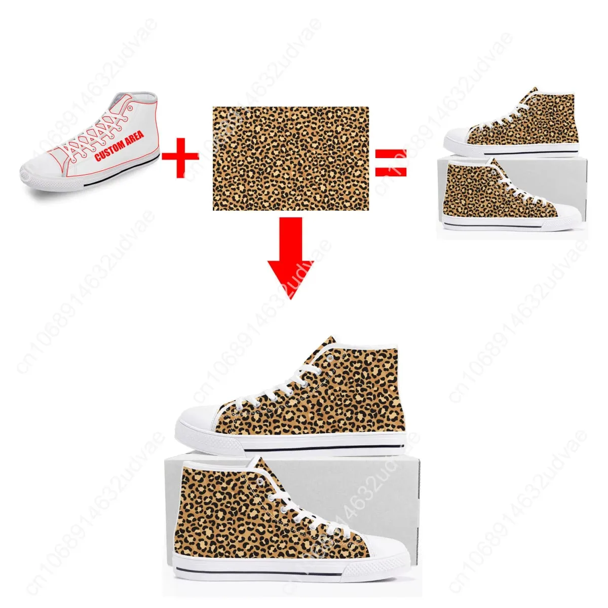 Men Vulcanized Sneakers High Top Canvas Shoes Custom Image Name Design Mens Flat Shoes Lace Up Footwear Dropshipping