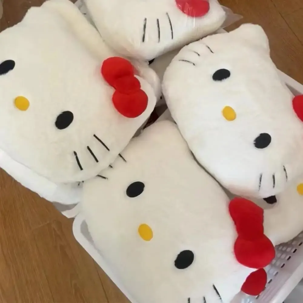 *Anime Sanrio Hello Kitty Cute Cartoon głowa pluszowa poduszka Sofa poduszka nocna poduszka podróżna poduszka do drzemki urodziny prezenty dla dziewczynki — image 5